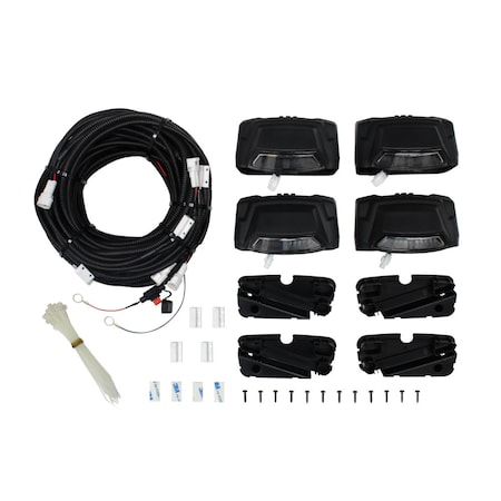 Westin Automotive INCLUDES 4 END CAPS WITH INTEGRATED LED LIGHTS AND WIRING HARNESS. BLK R5 LED LI 28-51003